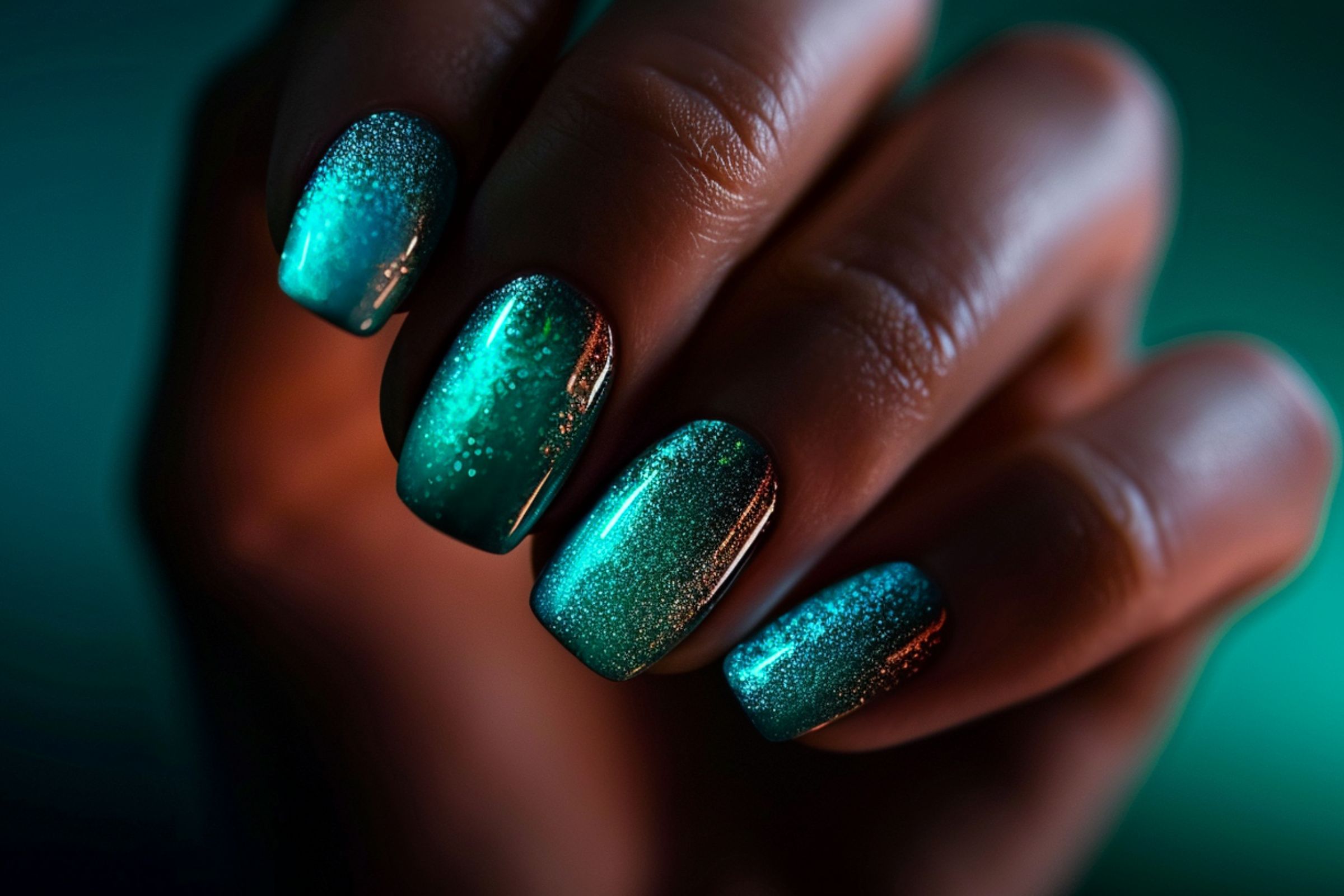 Glow-in-the-Dark Neon Nails (2) summer neon nails