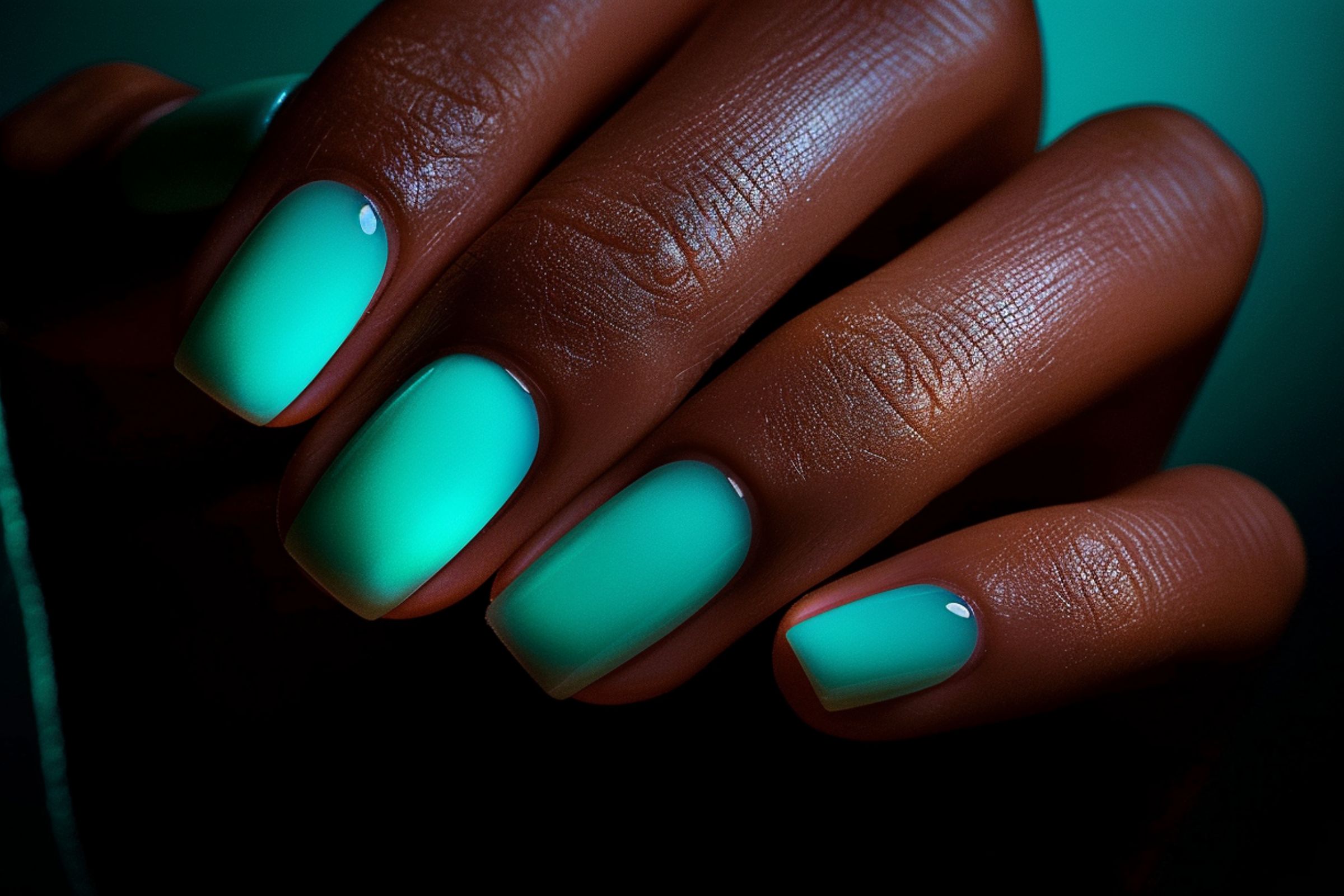 Glow-in-the-Dark Neon Nails (3) summer neon nails