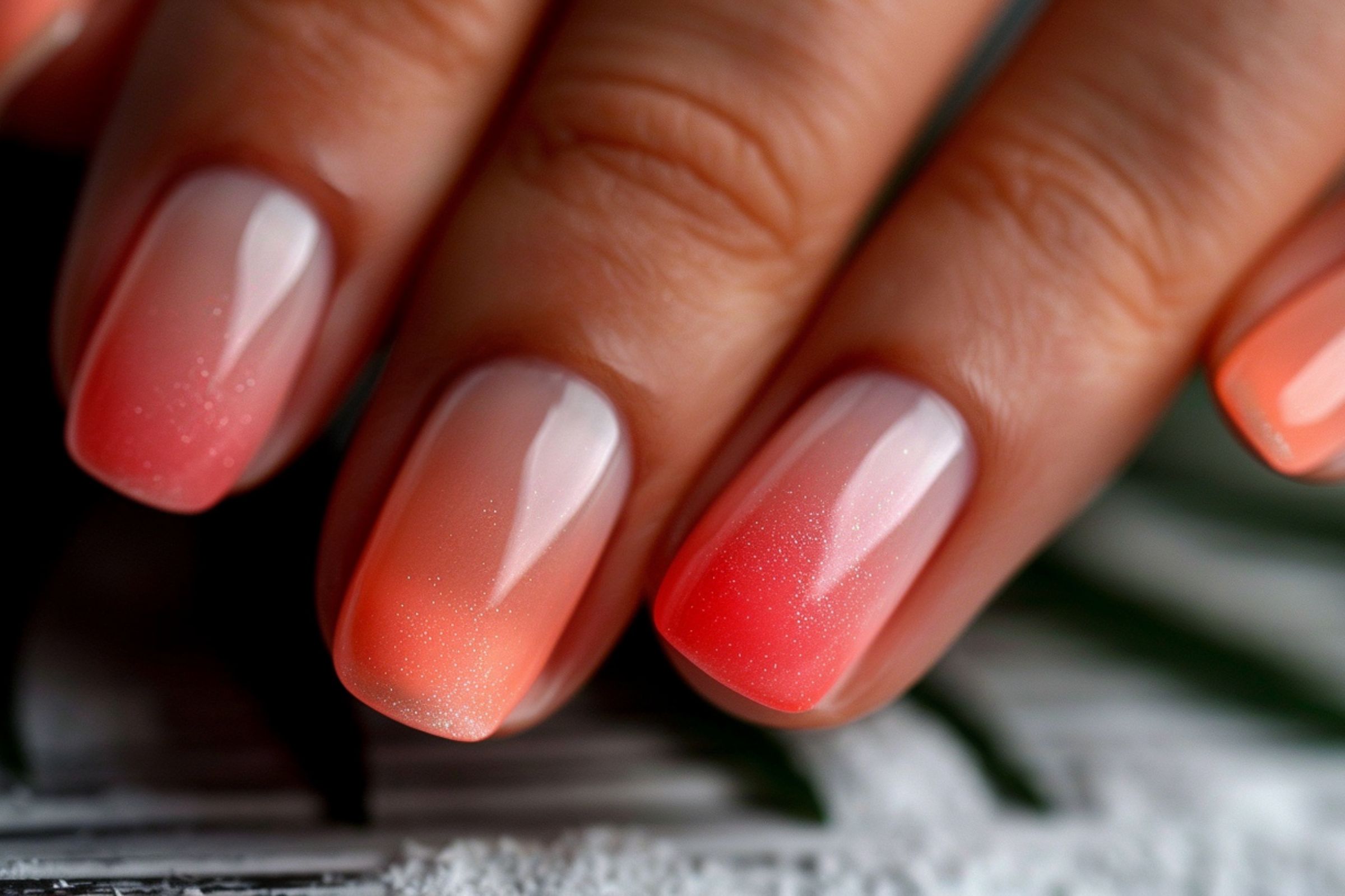 Neon French Fade (Baby Boomer Nails) (4) Baby Boomer