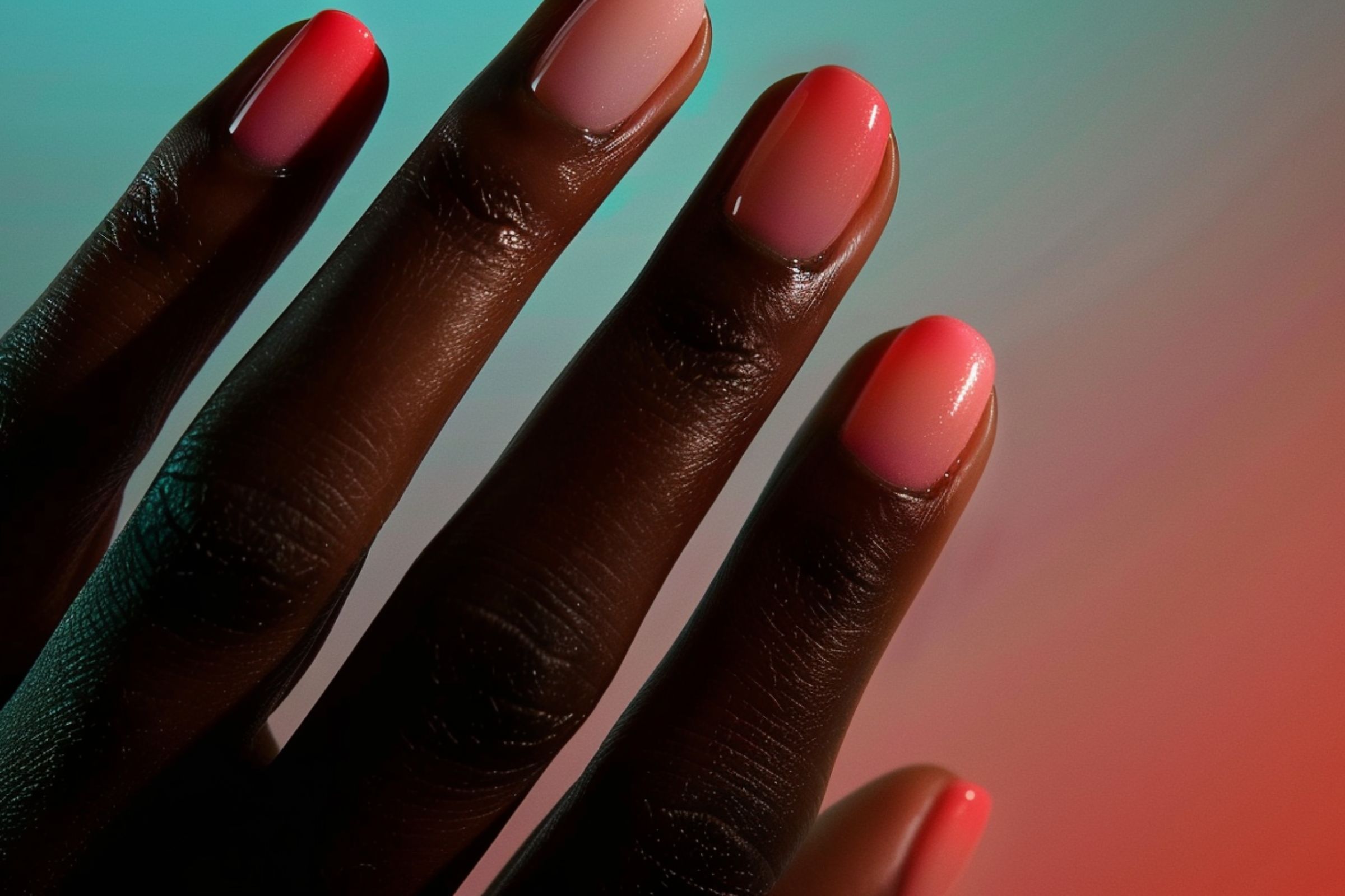 Neon French Fade (Baby Boomer Nails) Baby Boomer