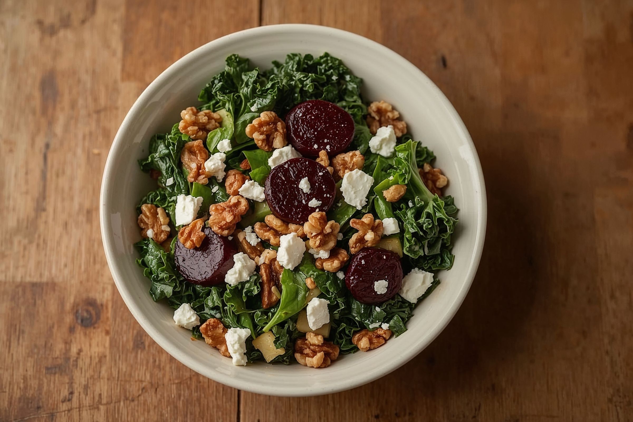 Recipe 2_ Kale & Roasted Beet Salad with Goat Cheese fall superfoods