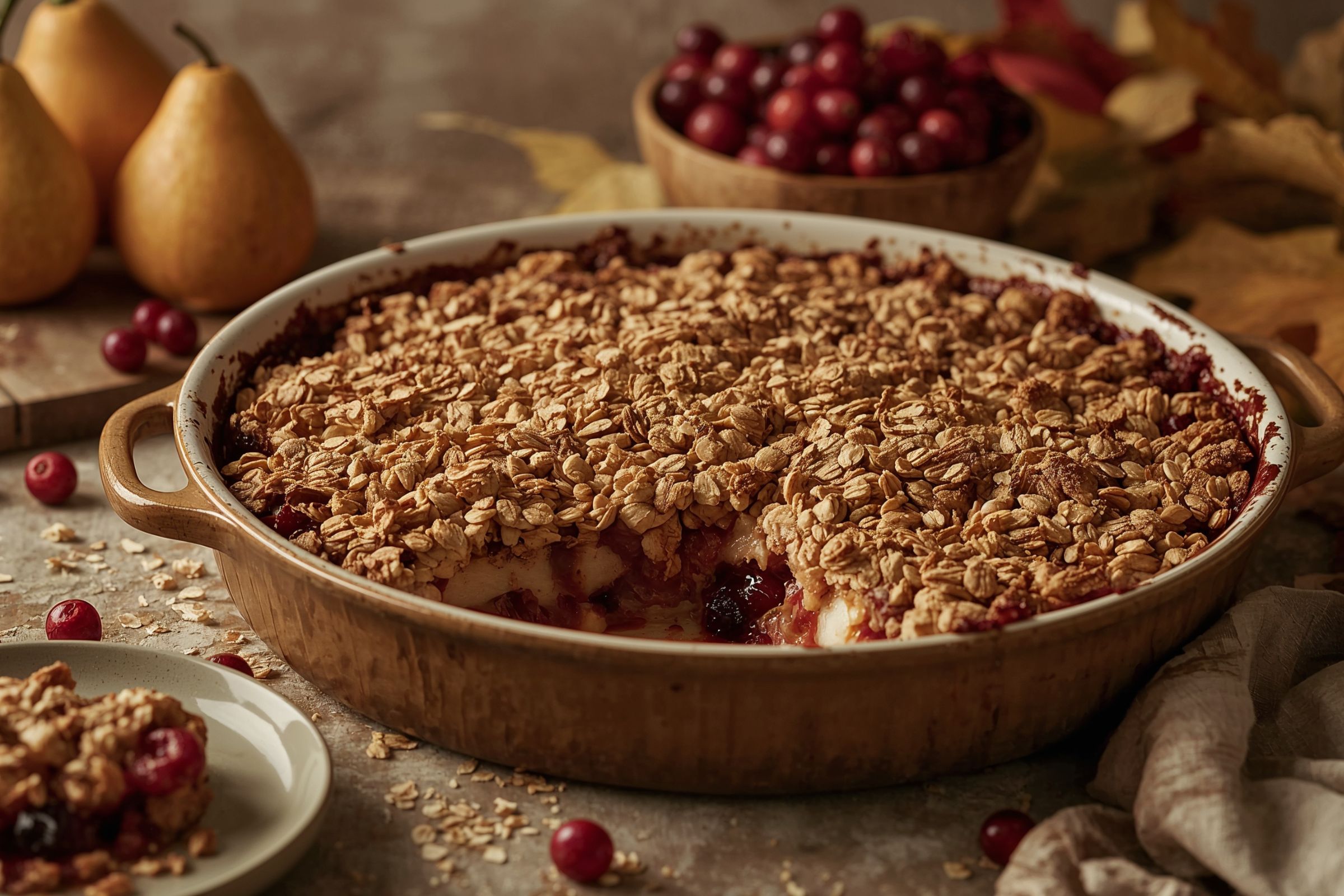 Recipe 5_ Pear & Cranberry Crisp Recipe 5_ Pear & Cranberry Crisp