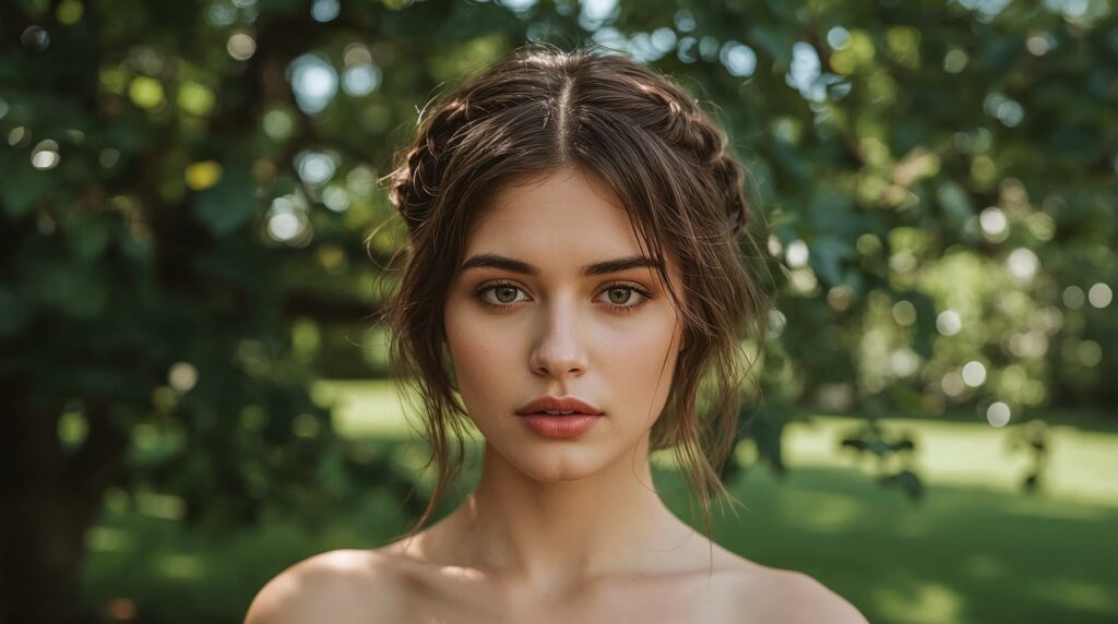Braided crown, heatless summer hairstyle