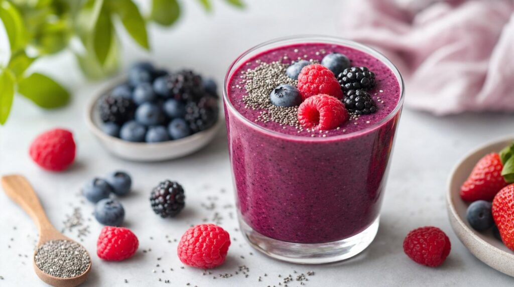 Berry Chia Antioxidant Smoothie