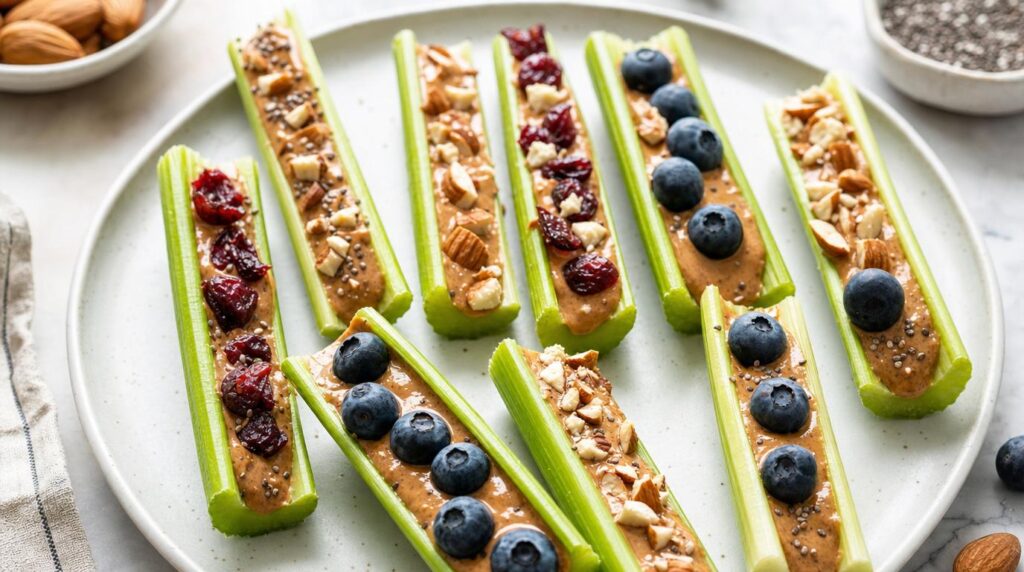 Celery and Nut Butter Boats