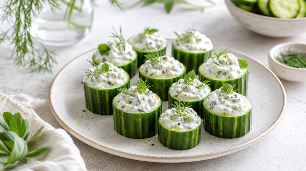 Cucumber Tzatziki Cups