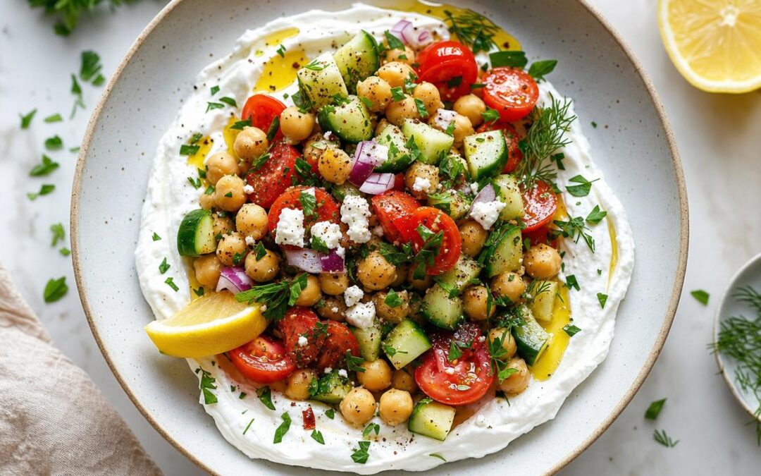 Loaded Greek Yogurt Veggie Bowl - healthy summer recipe