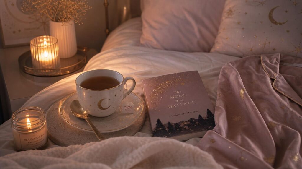 Cozy evening wind-down routine for a self-care Sunday